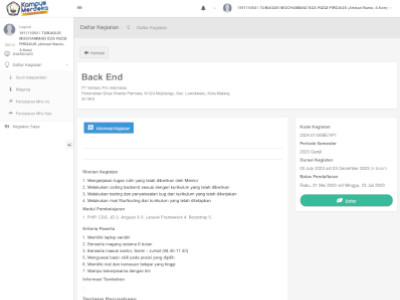 Activity & Event Management System