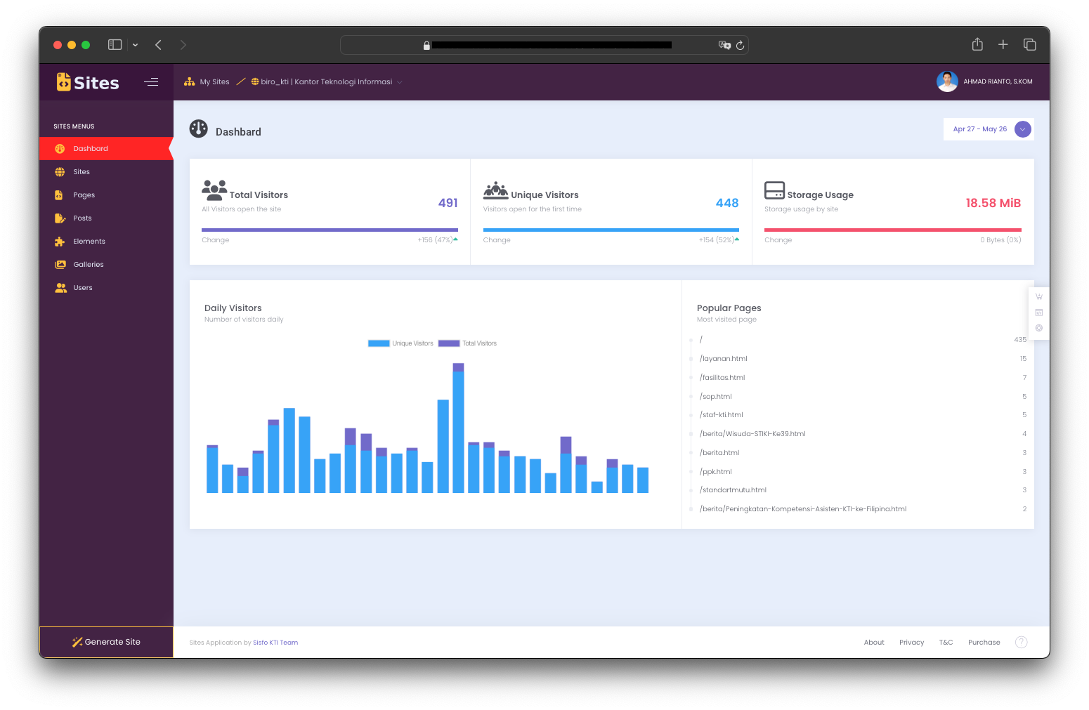Sites - Manageable Static Website
